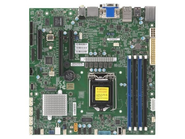 SUPERMICRO X11SCZ-F - Hovedkort - micro ATX - LGA1151 Socket - C246 Chipset - USB 3.0, USB 3.1, USB-C - 2 x Gigabit LAN - innbygd grafikk - HD Audio