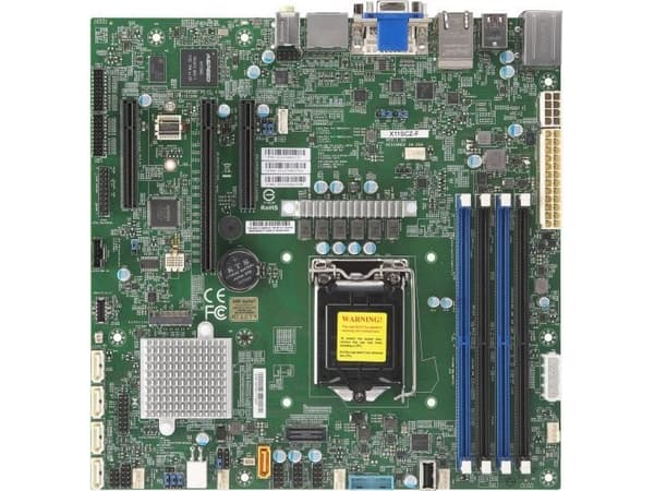 SUPERMICRO X11SCZ-F - Hovedkort - micro ATX - LGA1151 Socket - C246 Chipset - USB 3.0, USB 3.1, USB-C - 2 x Gigabit LAN - innbygd grafikk - HD Audio