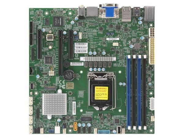 SUPERMICRO X11SCZ-F - Hovedkort - micro ATX - LGA1151 Socket - C246 Chipset - USB 3.0, USB 3.1, USB-C - 2 x Gigabit LAN - innbygd grafikk - HD Audio