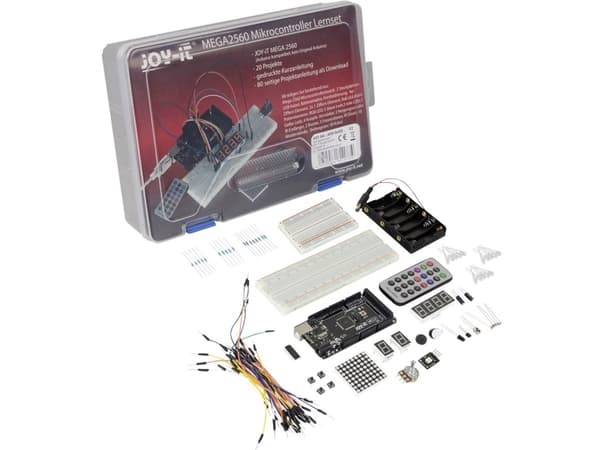 Joy-iT ARD-SET01, ATmega2560, 16 MHz, 0,000256 GB, 7 - 12 V, 101,52 x 53,3 mm, 486 g