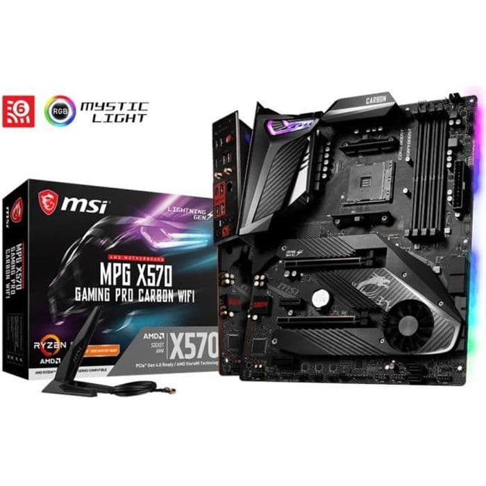 MSI Carte giverMPG X570 GAMING PRO CARBON WIFI - AM4