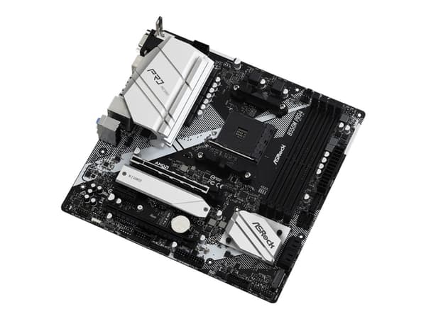 ASRock B550M Pro4 - Moderkort - micro ATX - Socket AM4 - AMD B550 Chipuppsättning - USB-C Gen2, USB 3.2 Gen 1, USB 3.2 Gen 2 - Gigabit LAN - inbyggda