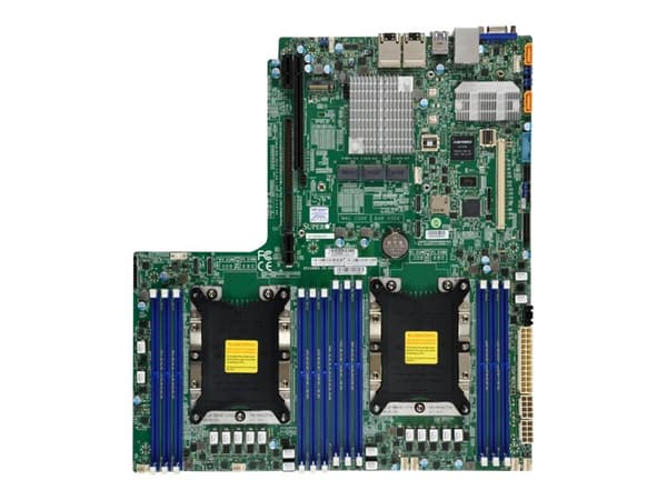 SUPERMICRO X11DDW-NT - Hovedkort - Socket P - 2 Støttede CPU-er - C622 Chipset - USB 3.0 - 2 x 10 Gigabit LAN - innbygd grafikk