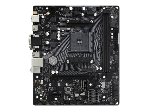 ASRock B550M-HDV - Hovedkort - micro ATX - Socket AM4 - AMD B550 Chipset - USB 3.2 Gen 1 - Gigabit LAN - innbygd grafikk (CPU kreves) - HD-lyd (8-kan