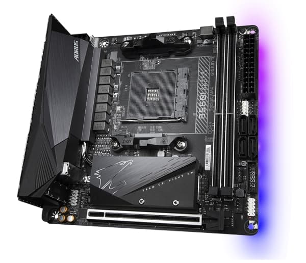 Gigabyte B550I AORUS PRO AX, ATX, AM4, AMD Ryzen, 2x DDR4 DIMM, 5000 MHz, M.2, USB3.1, WiFi/ GBLAN