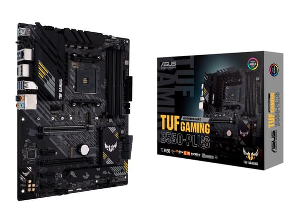 ASUS TUF GAMING B550-PLUS - Emolevy - ATX - Socket AM4 - AMD B550 Chipset - USB-C Gen2, USB 3.2 Gen 1, USB 3.2 Gen 2 - 2.5 Gigabit LAN - sisäinen gra
