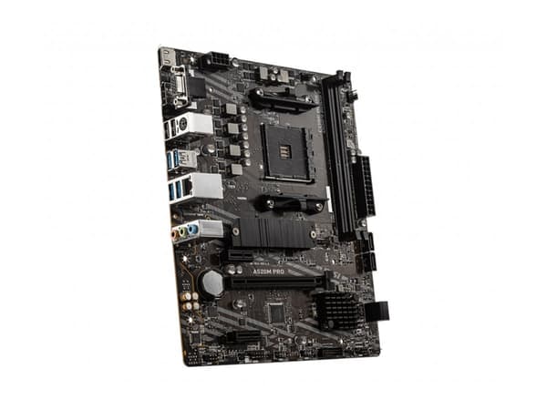 MSI A520M PRO - Hovedkort - micro ATX - Socket AM4 - AMD A520 Chipset - USB 3.2 Gen 1 - Gigabit LAN - innbygd grafikk (CPU kreves) - HD-lyd (8-kanale