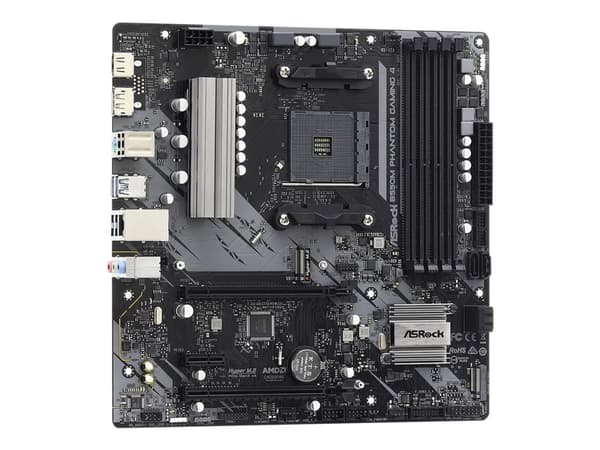 ASRock B550M Phantom Gaming 4 - Hovedkort - micro ATX - Socket AM4 - AMD B550 Chipset - USB 3.2 Gen 1 - Gigabit LAN - innbygd grafikk (CPU kreves) -