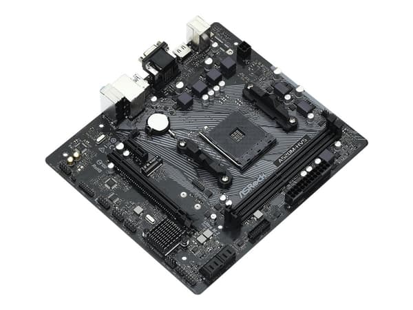 ASRock A520M-HVS - Moderkort - micro ATX - Socket AM4 - AMD A520 Chipuppsättning - USB 3.2 Gen 1 - Gigabit LAN - inbyggda grafiken (CPU krävs) - HD-l