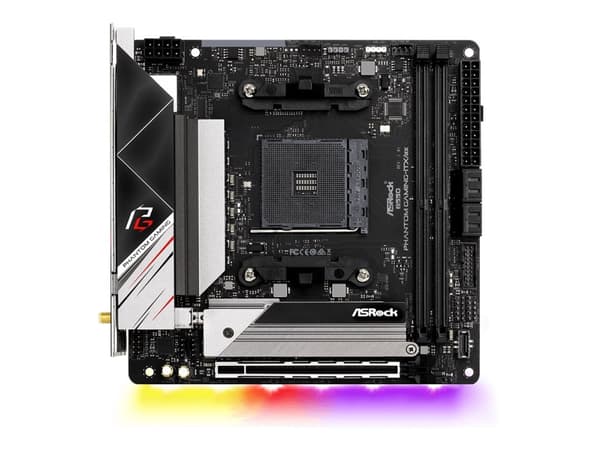 ASRock B550 Phantom Gaming-ITX/ax - Moderkort - mini ITX - Socket AM4 - AMD B550 Chipuppsättning - USB-C Gen2, USB 3.2 Gen 1, USB 3.2 Gen 2 - 2.5 Gig