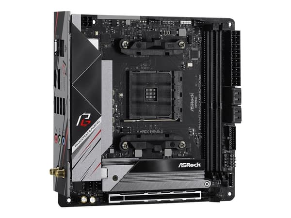 ASRock B550 Phantom Gaming-ITX/ax - Moderkort - mini ITX - Socket AM4 - AMD B550 Chipuppsättning - USB-C Gen2, USB 3.2 Gen 1, USB 3.2 Gen 2 - 2.5 Gig