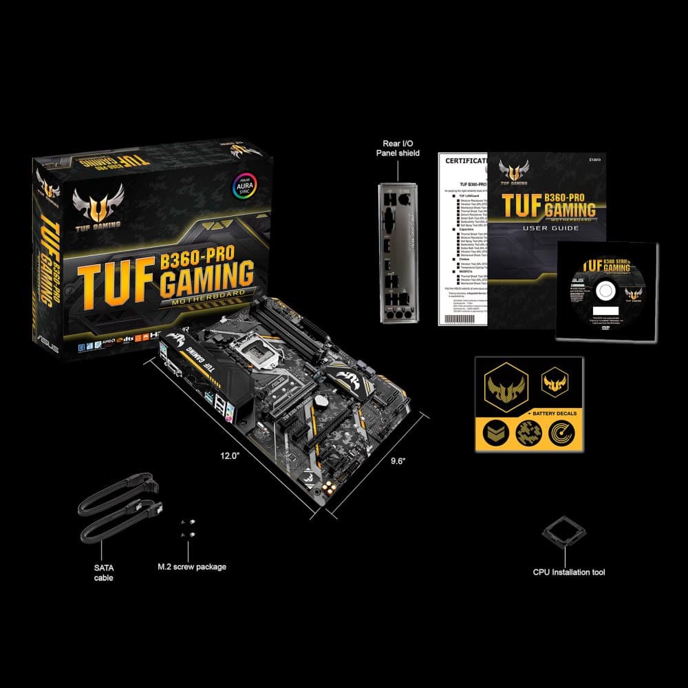ASUS TUF B360-PRO GAMING bundkort