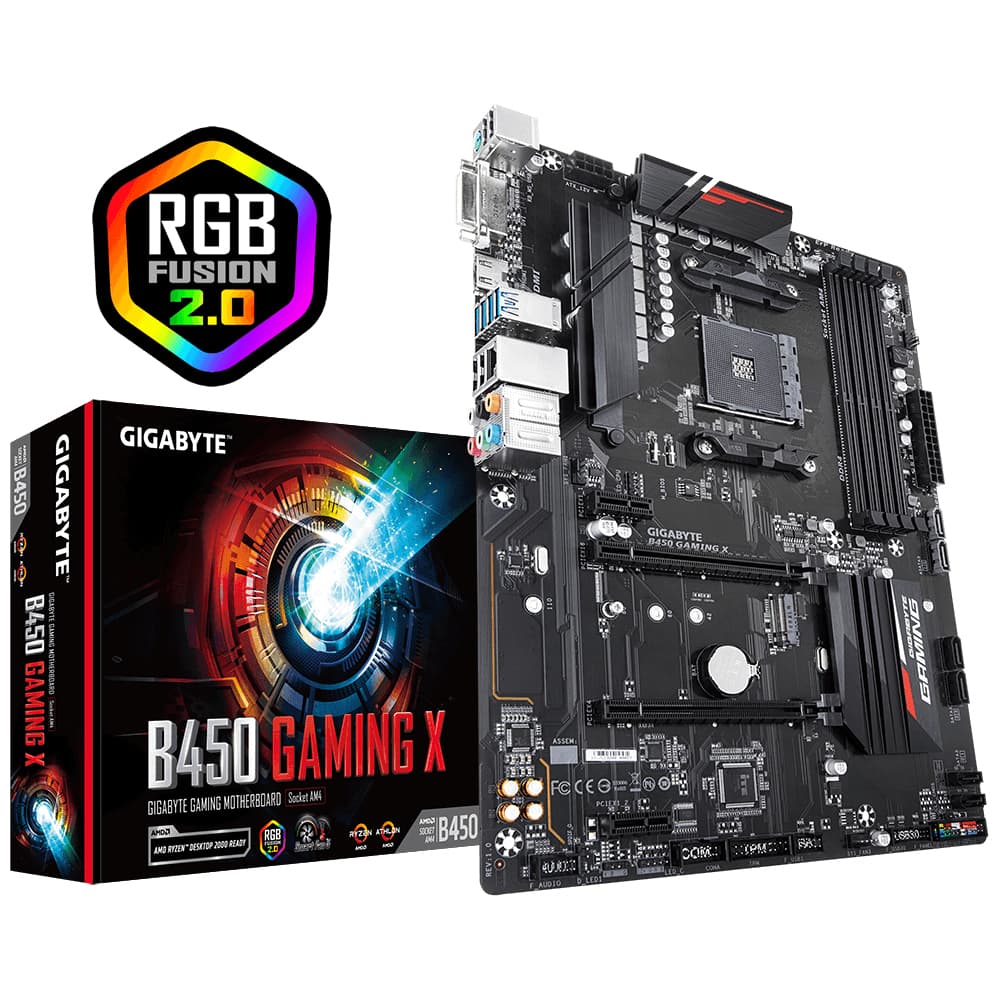 Gigabyte B450 Gaming X Bundkort