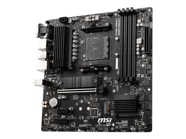 MSI B550M PRO-VDH - Moderkort - micro ATX - Socket AM4 - AMD B550 Chipuppsättning - USB-C Gen1, USB 3.2 Gen 1 - Gigabit LAN - inbyggda grafiken (CPU