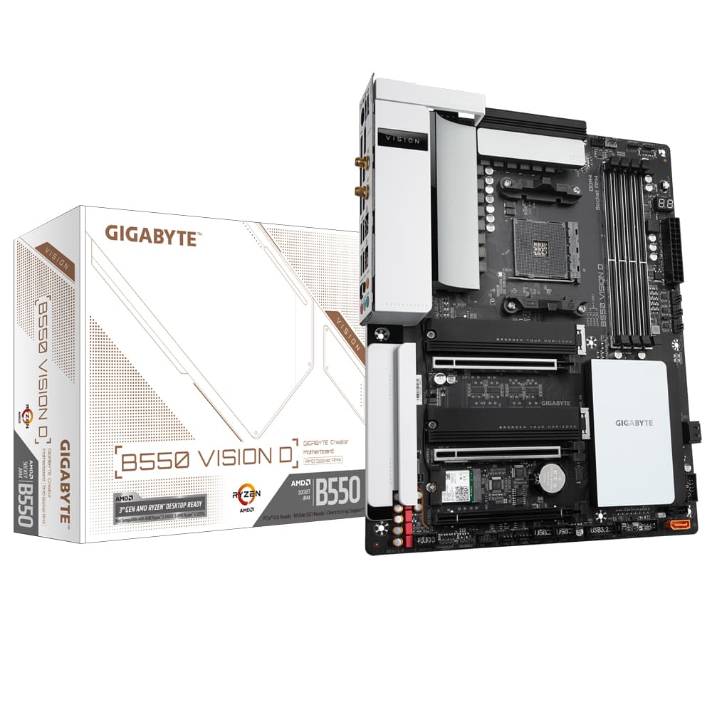 Gigabyte B550 Vision D Bundkort