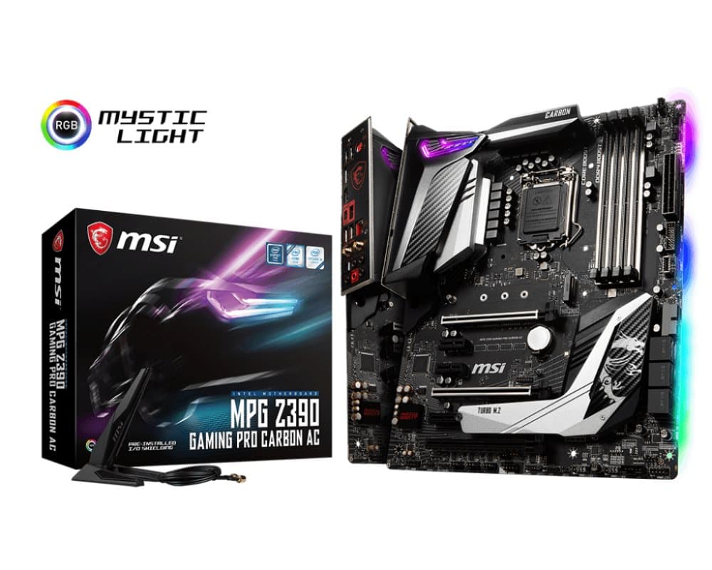 MSI MPG Z390 GAMING PRO CARBON AC bundkort