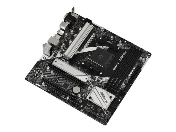 ASRock A520M Pro4 - Hovedkort - micro ATX - Socket AM4 - AMD A520 Chipset - USB 3.2 Gen 1, USB-C Gen1 - Gigabit LAN - innbygd grafikk (CPU kreves) -