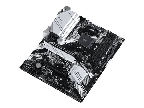 ASRock B550 Pro4 - Hovedkort - ATX - Socket AM4 - AMD B550 Chipset - USB-C Gen2, USB 3.2 Gen 1, USB 3.2 Gen 2 - Gigabit LAN - innbygd grafikk (CPU kr