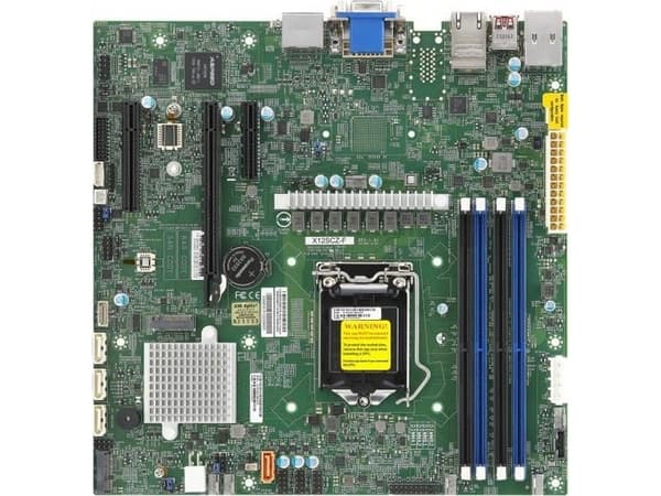 SUPERMICRO X12SCZ-QF - Hovedkort - micro ATX - LGA1200-sokkel - Q470 Chipset - USB 3.2 Gen 2 - 2 x Gigabit LAN - innbygd grafikk - HD Audio