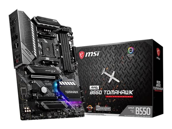 MSI MAG B550 TOMAHAWK - Hovedkort - ATX - Socket AM4 - AMD B550 Chipset - USB-C Gen2, USB-C Gen1, USB 3.2 Gen 1, USB 3.2 Gen 2 - Gigabit LAN, 2.5 Gig
