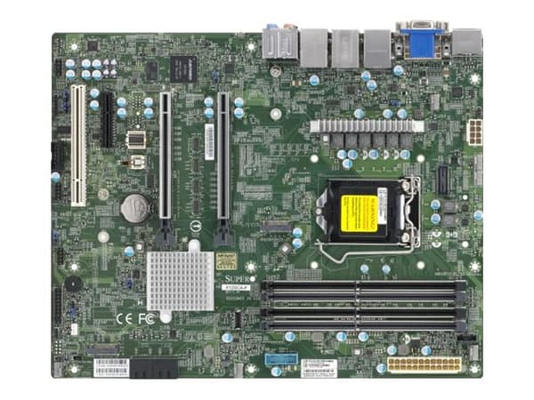 SUPERMICRO X12SCA-F - Hovedkort - ATX - LGA1200-sokkel - W480 Chipset - USB-C Gen2, USB 3.2 Gen 1, USB 3.2 Gen 2 - Gigabit LAN, 2.5 Gigabit LAN - inn