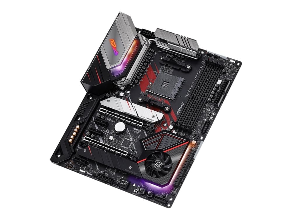 ASRock X570 PG Velocita - Hovedkort - ATX - Socket AM4 - AMD X570 - USB-C Gen2, USB 3.2 Gen 1, USB 3.2 Gen 2 - 2.5 Gigabit LAN, Wi-Fi, Bluetooth - in