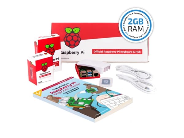 SIWA RASPBERRY PI4B - 2GB - FULL KI WITH RED / WHITE HOUSING (SI-RPI4B-FULL2GB)