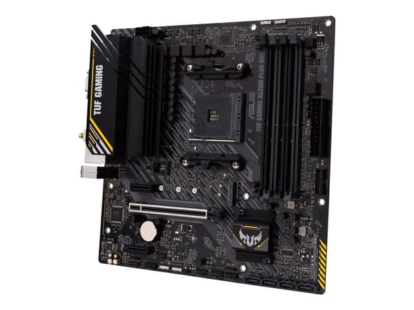ASUS TUF GAMING A520M-PLUS WIFI - Hovedkort - micro ATX - Socket AM4 - AMD A520 Chipset - USB 3.2 Gen 1 - Gigabit LAN, Wi-Fi, Bluetooth - innbygd gra
