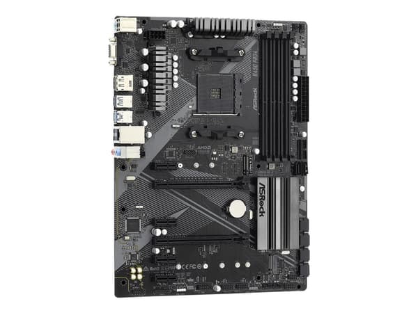 ASRock B450 Pro4 R2.0 - Emolevy - ATX - Socket AM4 - AMD B450 piirisarja - USB-C Gen2, USB 3.2 Gen 1, USB 3.2 Gen 2 - Gigabit LAN - Sisäinen grafiikk