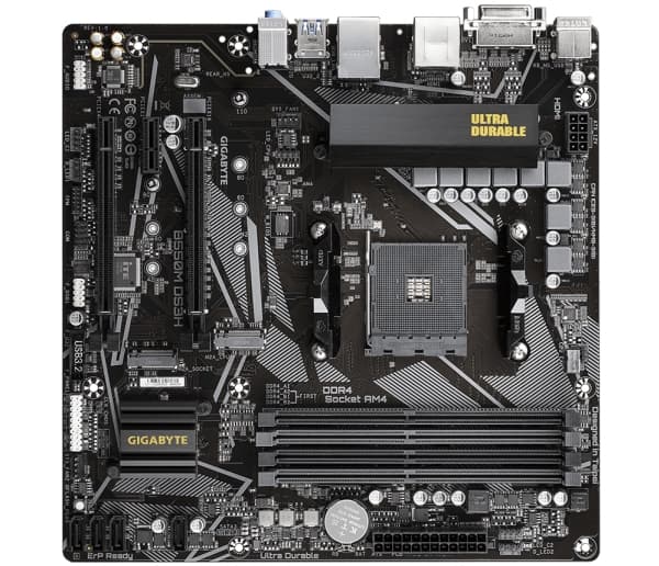Gigabyte B550M DS3H (rev. 1.0), AMD, Socket AM4, 3. generasjon AMD Ryzen™ 3, 3. generasjon AMD Ryzen 5, 3. generasjon AMD Ryzen™ 7, 3...., Socket AM4