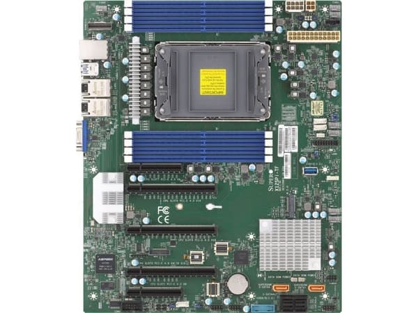 SUPERMICRO X12SPi-TF - Emolevy - ATX - LGA4189-asennuspaikka - C621A piirisarja - USB 3.2 Gen 1 - 2 x 10 Gigabit LAN - sisäinen grafiikka