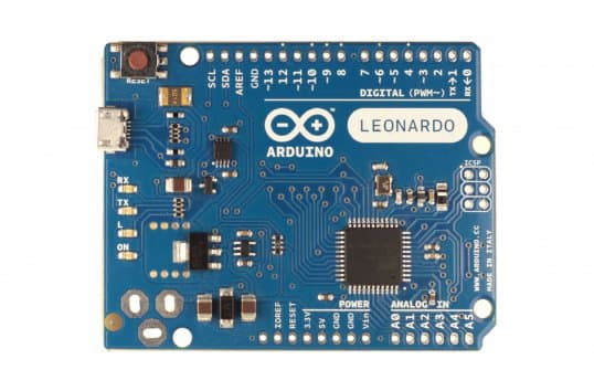 Arduino Leonardo, ATMega32u4, 16Mhz, 0,032MB, 2,5KB, 1KB, Arduino