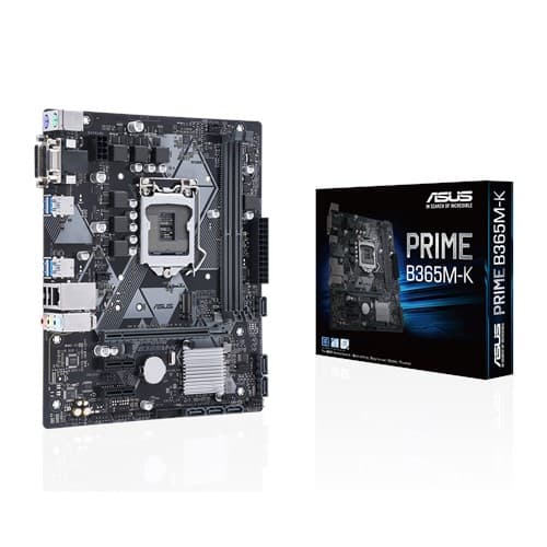 Asus PRIME B365M-K Processorfamilj Intel, Processorsockel LGA1151, DDR4 DIMM, Memory slots 2, Chipset Intel B, Micro ATX