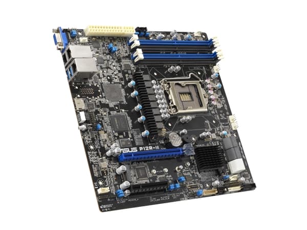 ASUS P12R-M - Bundkortti - micro-ATX - LGA1200-sarja - C252-piirisarja - USB 3.2 Gen 2 - 2 x Gigabit LAN - sisäinen grafiikka