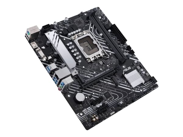 ASUS PRIME B660M-K D4 - Moderkort - micro ATX - LGA1700-uttag - B660 Chipuppsättning - USB 3.2 Gen 1 - Gigabit LAN - inbyggda grafiken (CPU krävs) -