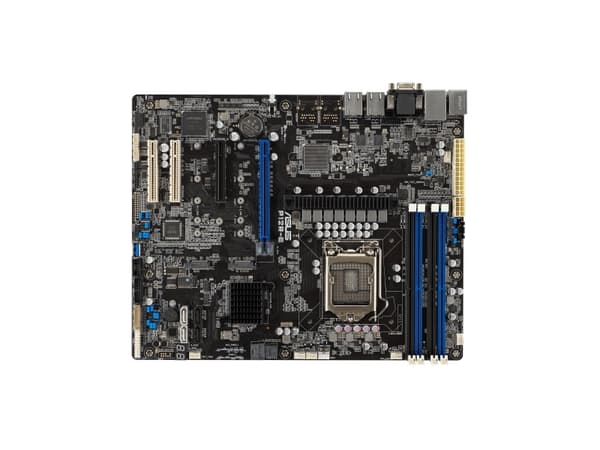 ASUS P12R-E - Emolevy - ATX - LGA1200-asennuspaikka - C256-piirisarja - USB 3.2 Gen 1, USB 3.2 Gen 2 - 2 x 10 Gigabit LAN - sisäinen grafiikka - sisä