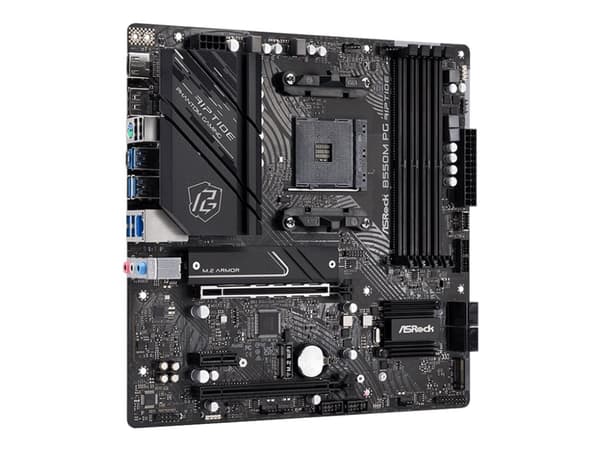 ASRock B550M PG Riptide - Hovedkort - micro ATX - Socket AM4 - AMD B550 Chipset - USB-C Gen2, USB-C Gen1, USB 3.2 Gen 1, USB 3.2 Gen 2 - 2.5 Gigabit