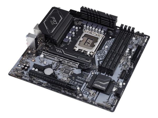 ASRock H670M Pro RS - Hovedkort - micro ATX - LGA1700-sokkel - H670 Chipset - USB-C Gen1, USB 3.2 Gen 1, USB 3.2 Gen 2 - Gigabit LAN - innbygd grafik