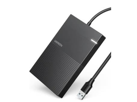 Ugreen Pocket Ugreen 2,5'' harddiskdeksel USB 3.2 Gen 1 5Gbps HDD SSD-deksel med USB-kabel svart (30719 CM471)