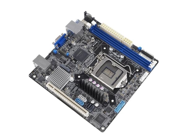 ASUS P12R-I - Hovedkort - mini-ITX - LGA1200-sokkel - C252 Chipset - USB 3.2 Gen 1 - 2 x Gigabit LAN - innbygd grafikk