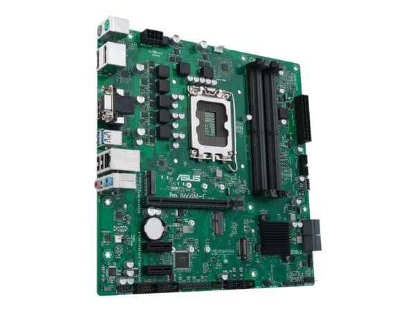 ASUS Pro B660M-C-CSM - Hovedkort - micro ATX - LGA1700-sokkel - B660 Chipset - USB-C Gen1, USB 3.2 Gen 1 - Gigabit LAN - innbygd grafikk (CPU kreves)