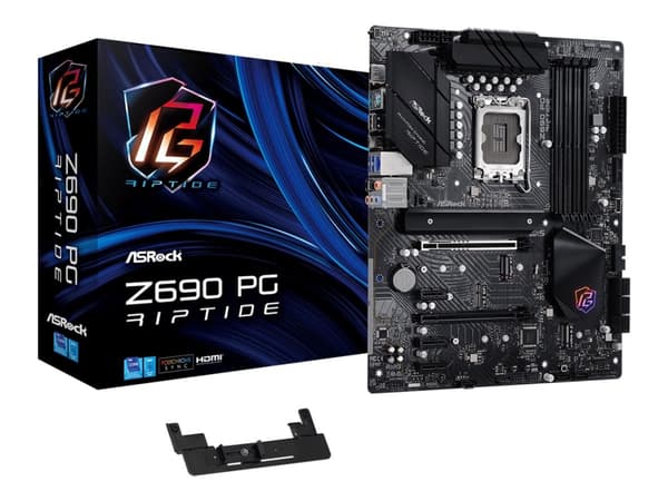 ASRock Z690 PG Riptide - Hovedkort - ATX - LGA1700-sokkel - Z690 Chipset - USB-C Gen1, USB 3.2 Gen 1, USB 3.2 Gen 2, USB-C Gen 2x2 - 2.5 Gigabit LAN