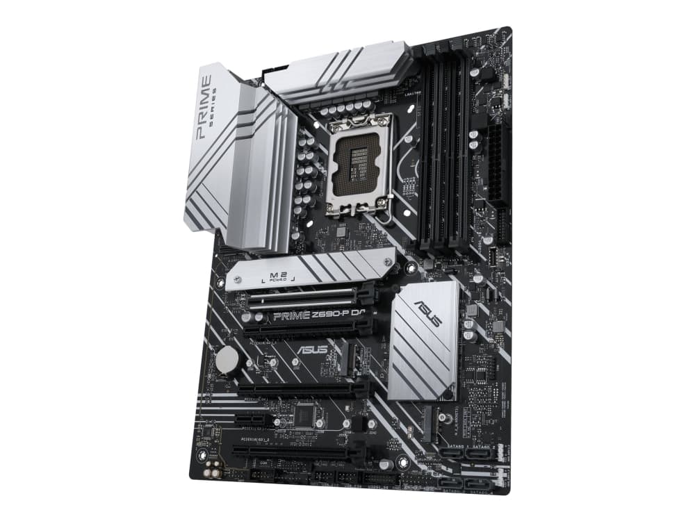 ASUS PRIME Z690-P D4-CSM - Moderkort - ATX - LGA1700-uttag - Z690 Chipuppsättning - USB-C Gen1, USB 3.2 Gen 1, USB 3.2 Gen 2, USB-C Gen 2x2 - 2.5 Gig