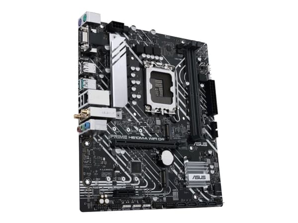 ASUS PRIME H610M-A WIFI D4 - Emolevy - micro-ATX - LGA1700-asennuspaikka - H610-piirisarja - USB 3.2 Gen 1, USB 3.2 Gen 2 - Gigabit LAN, Wi-Fi, Bluet