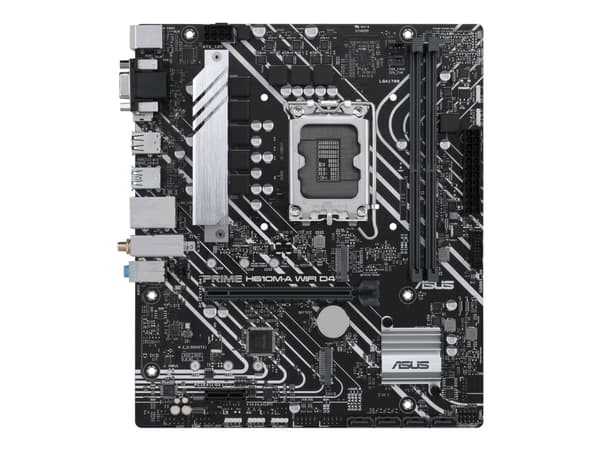 ASUS PRIME H610M-A WIFI D4 - Moderkort - micro ATX - LGA1700-uttag - H610 Chipuppsättning - USB 3.2 Gen 2, USB 3.2 Gen 1 - Gigabit LAN, Wi-Fi, Blueto