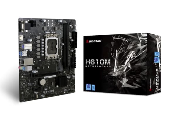 Biostar H610MHP - Hovedkort - mikro ATX - LGA1700-sokkel - innbygd grafikk (CPU kreves) - HD-lyd (8-kanalers)