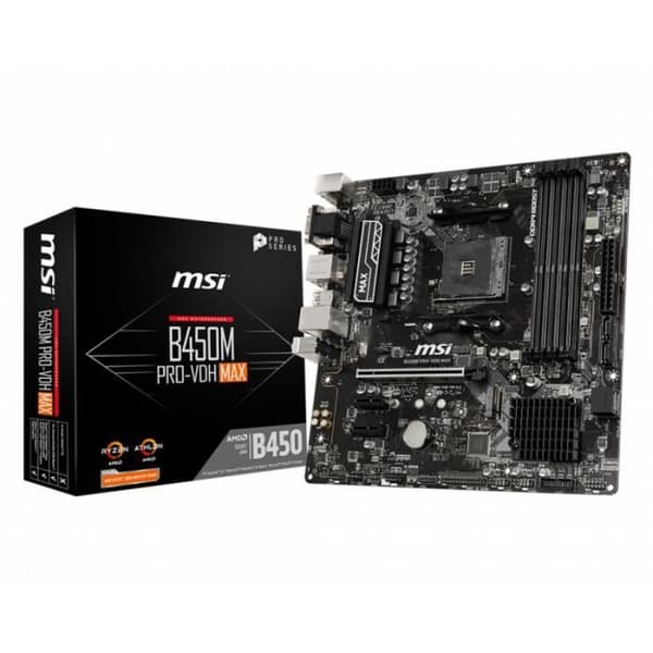 MSI B450M PRO-VDH Max - AM4 - B450 - Micro ATX moderkort