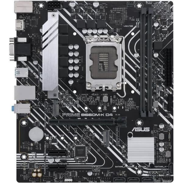 Moderkort - ASUS - PRIME B660M-K D4 - (90MB1950-M0EAY0)