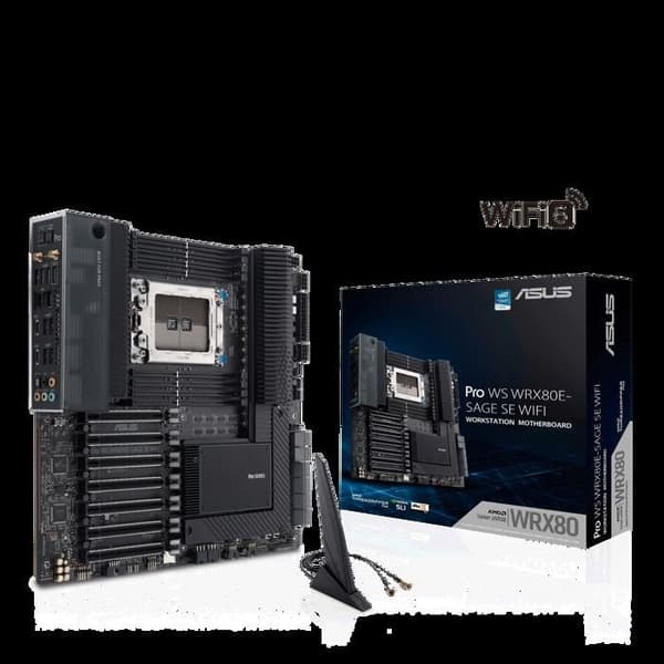 Moderkort - ASUS - PRO WS WRX80E-SAGE SE WIFI - Socket SP3 - Wi-Fi - 2048 GB RAM