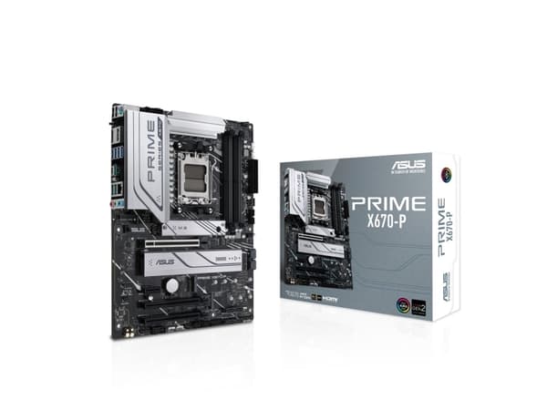 ASUS Prime X670-P - Hovedkort - ATX - Socket AM5 - AMD X670 Chipset - USB-C 3.2 Gen 1, USB-C Gen 2x2, USB 3.2 Gen 1, USB 3.2 Gen 2 - 2.5 Gigabit LAN